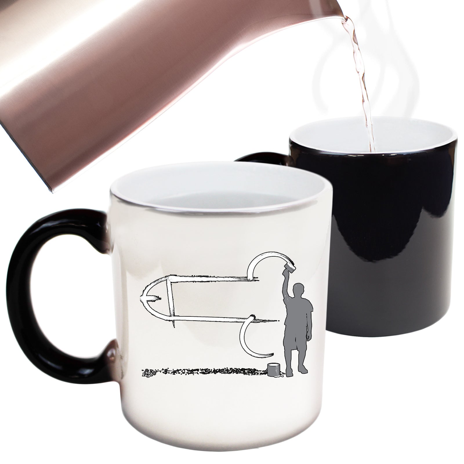 Childish Decorator Painter - Funny Colour Changing Mug Cup
