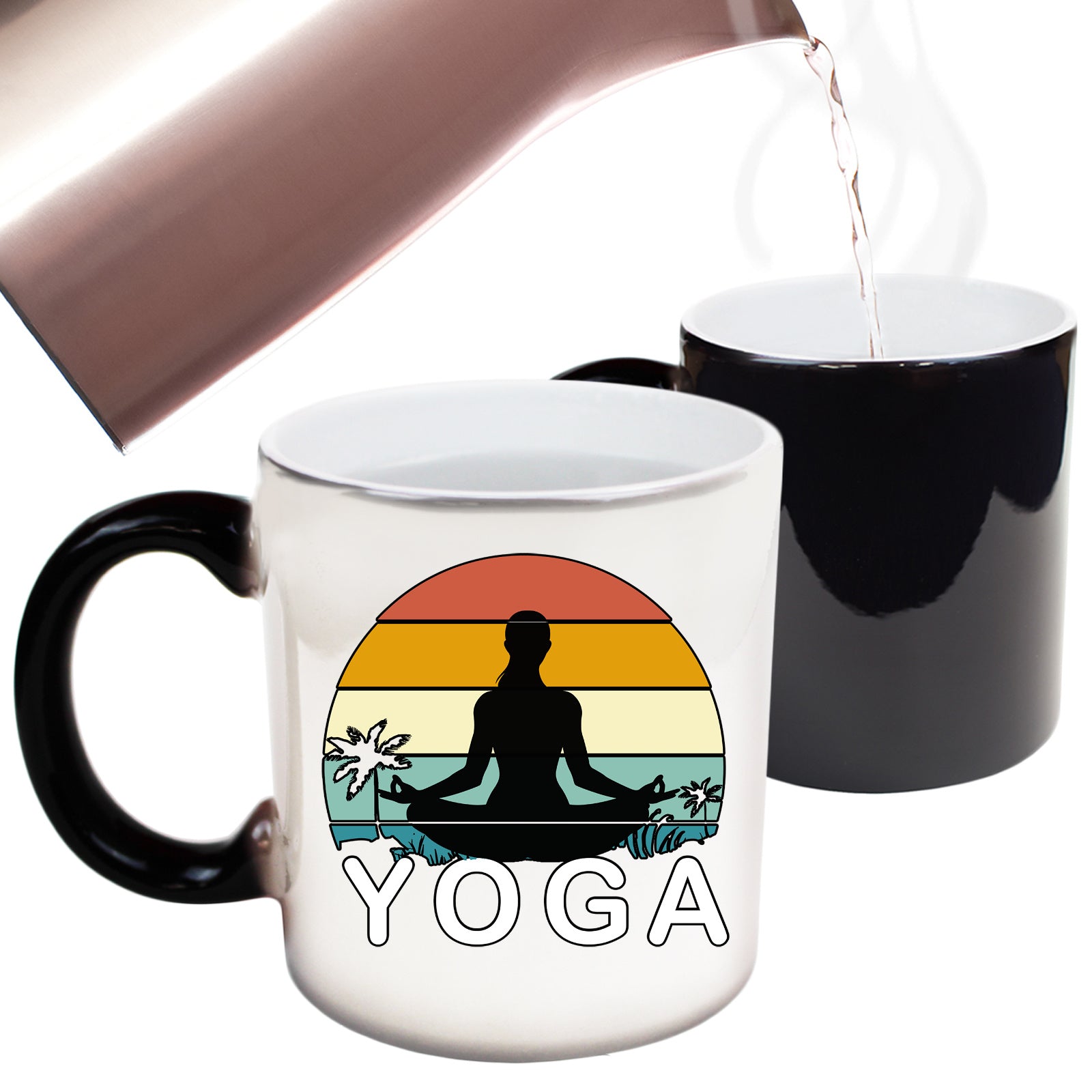 Yoga Sunset - Funny Colour Changing Mug