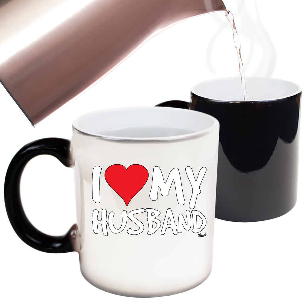 Love Heart My Husband - Funny Colour Changing Mug