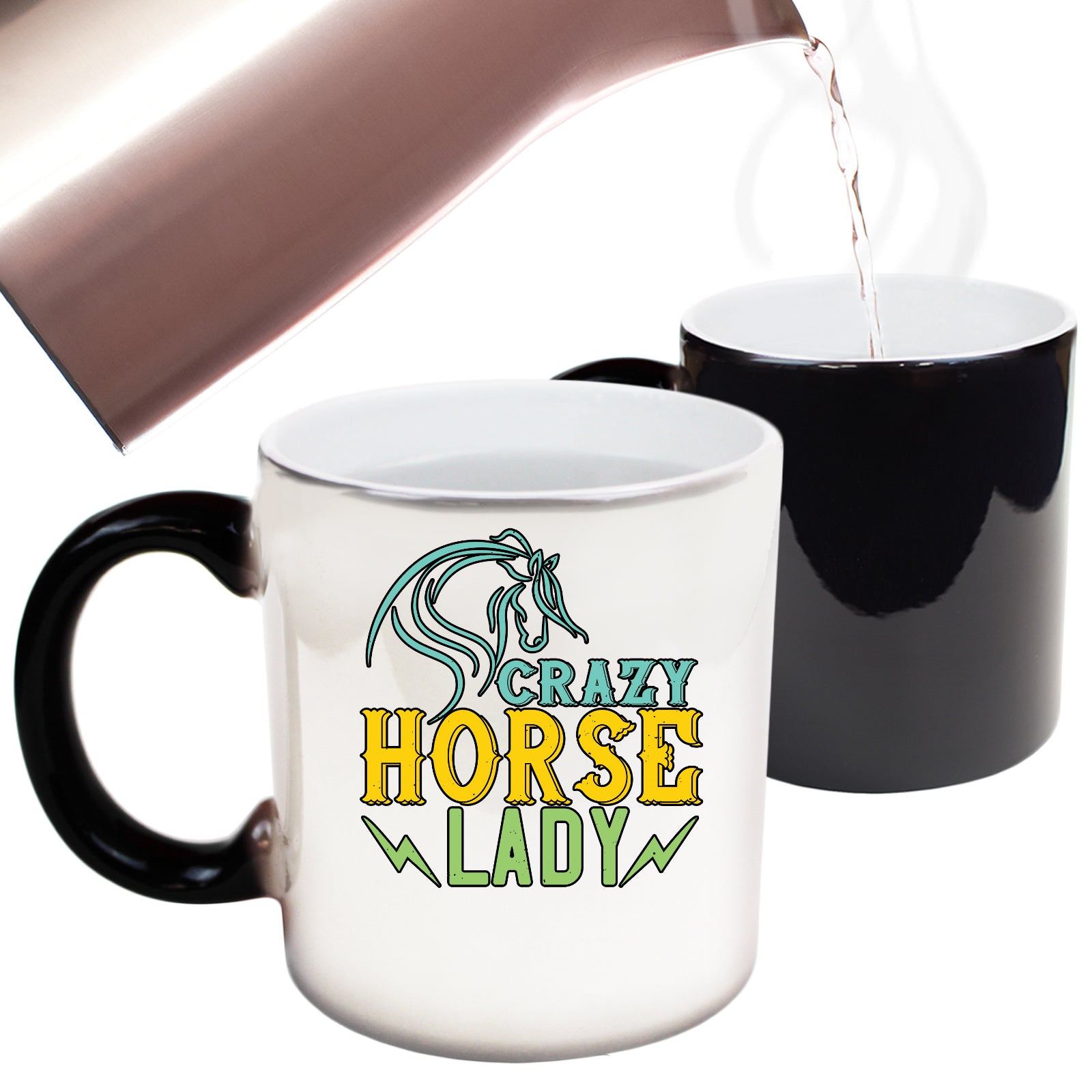 Crazy Horse Lady - Funny Colour Changing Mug