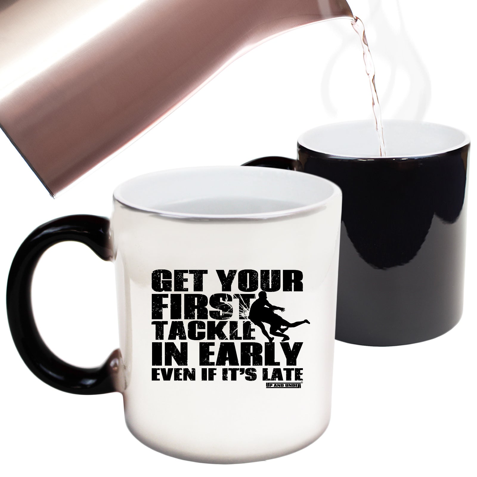 Uau Get Your First Tackle In Early - Funny Colour Changing Mug
