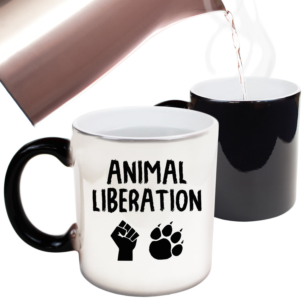 Animal Liberation Vegan Food - Funny Colour Changing Mug