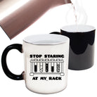 Stop Staring At My Rack - Funny Colour Changing Mug