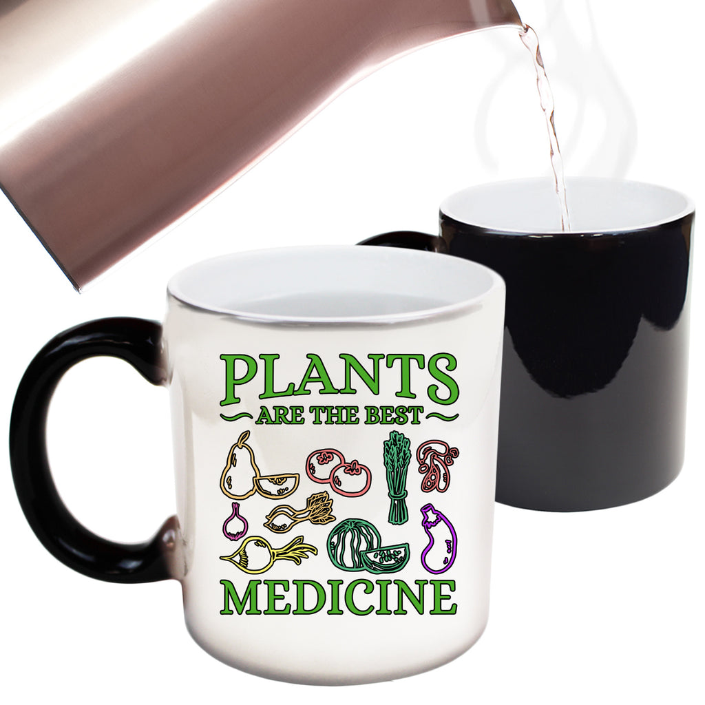 Plants Are The Best Medicine Vegan Food - Funny Colour Changing Mug