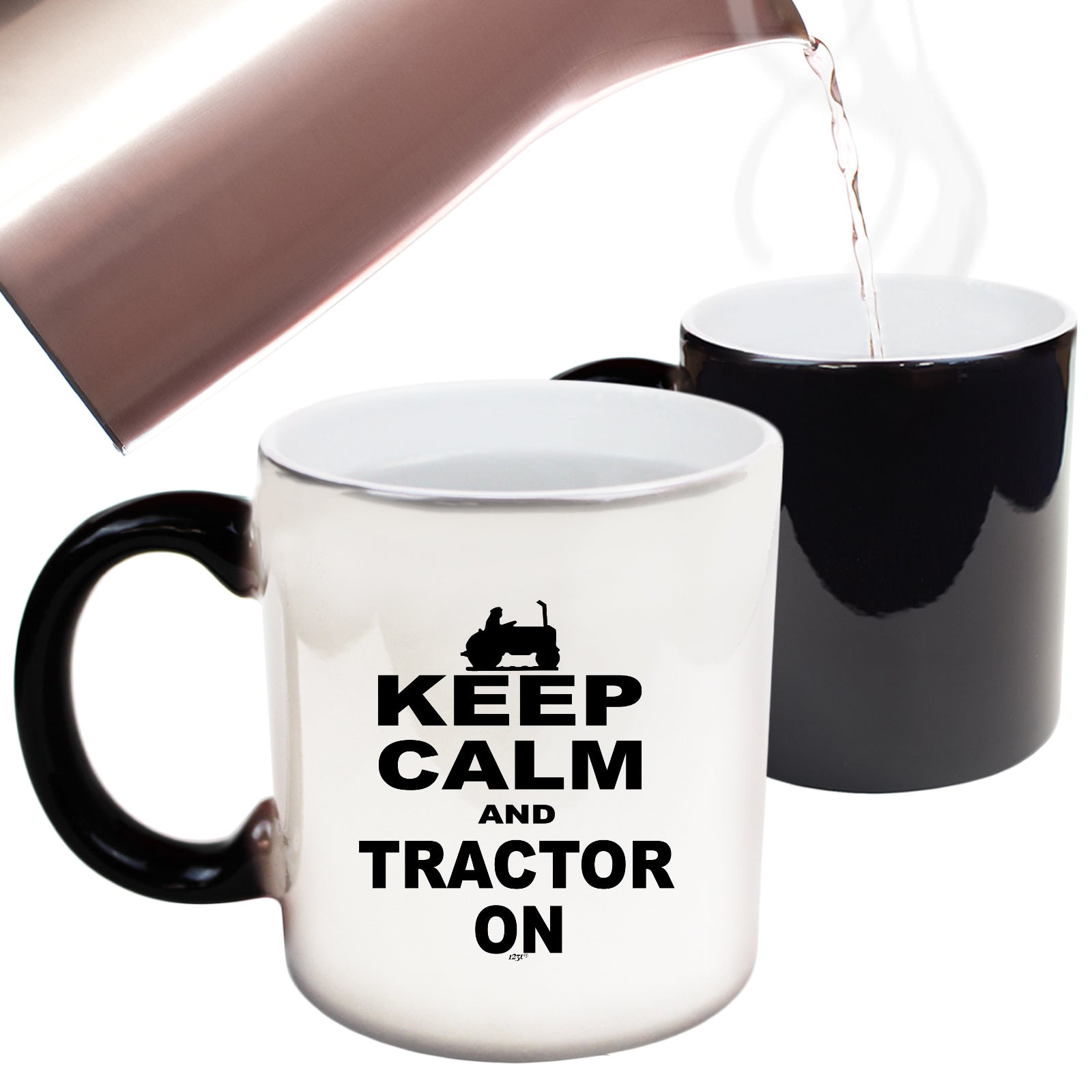 Keep Calm And Tractor On - Funny Colour Changing Mug