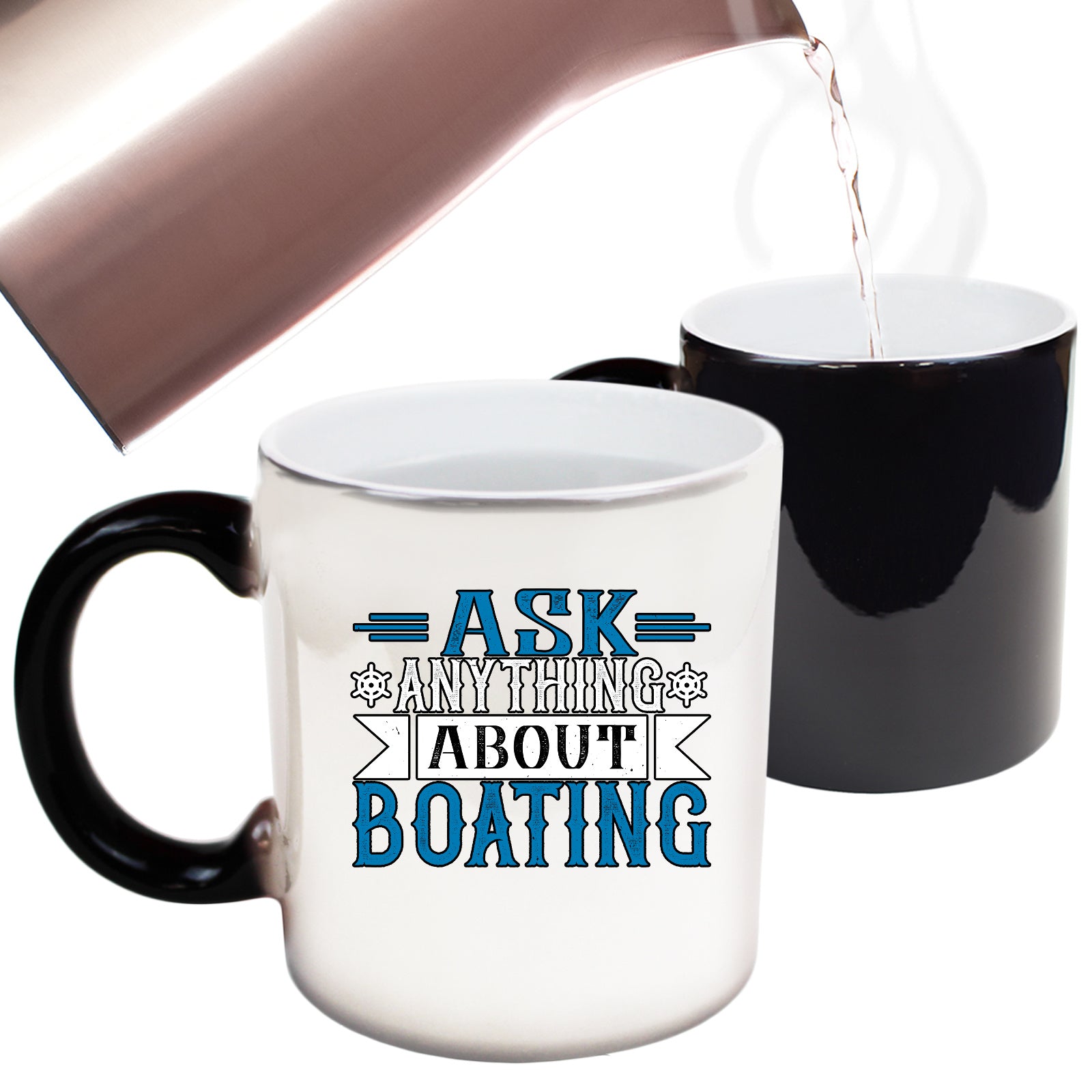 Ask Anything About Boating - Funny Colour Changing Mug