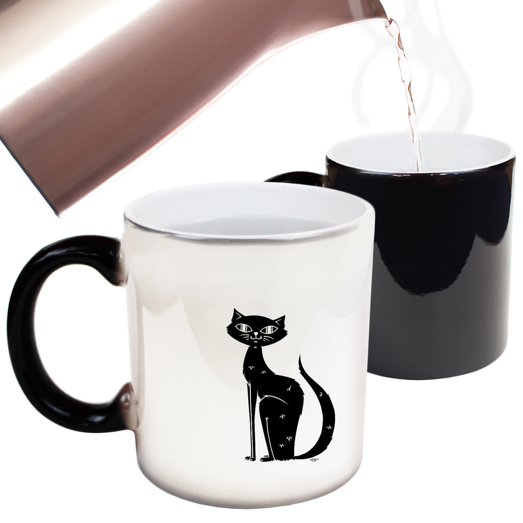 Cat Sitting - Funny Colour Changing Mug Cup