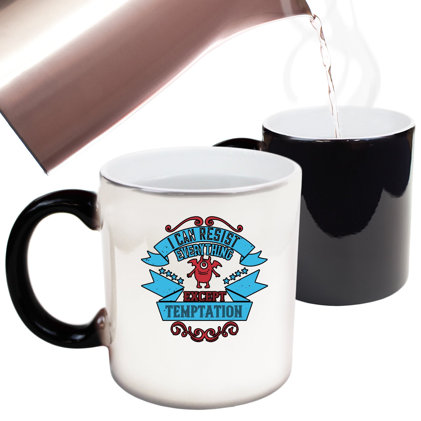 I Can Resist Everything Except Temptation - Funny Colour Changing Mug