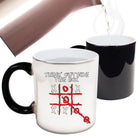 Think Outside The Box Naughts And Crosses - Funny Colour Changing Mug