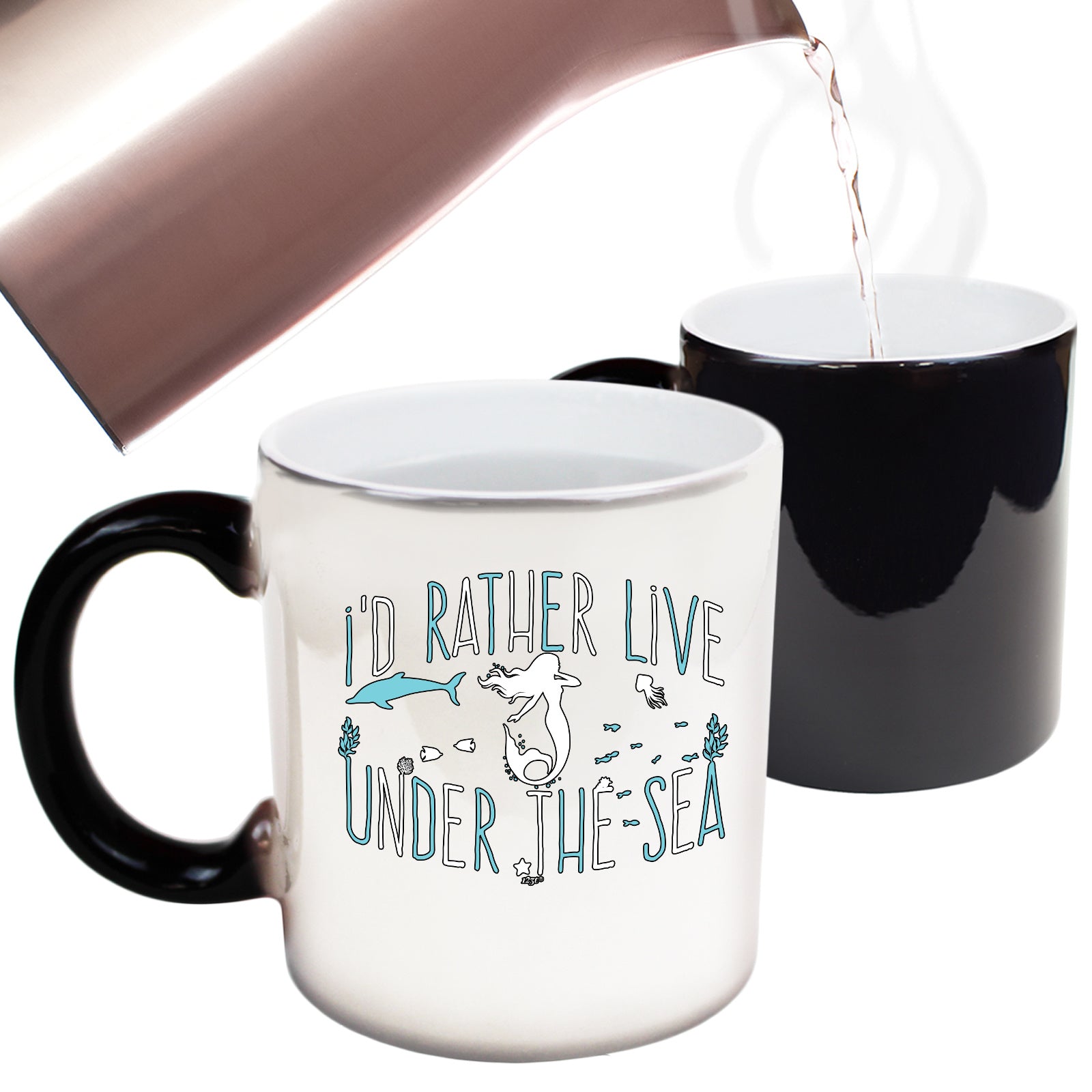 Id Rather Live Under The Sea Mermaid - Funny Colour Changing Mug Cup