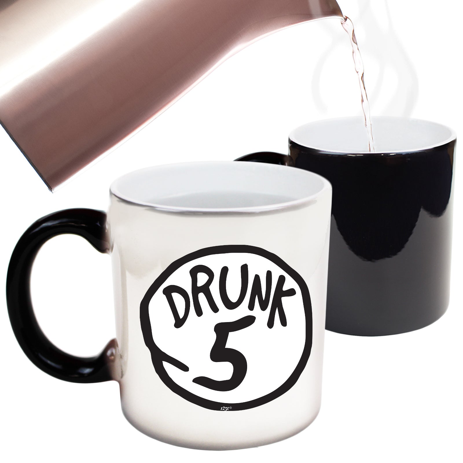 Drunk 5 - Funny Colour Changing Mug Cup