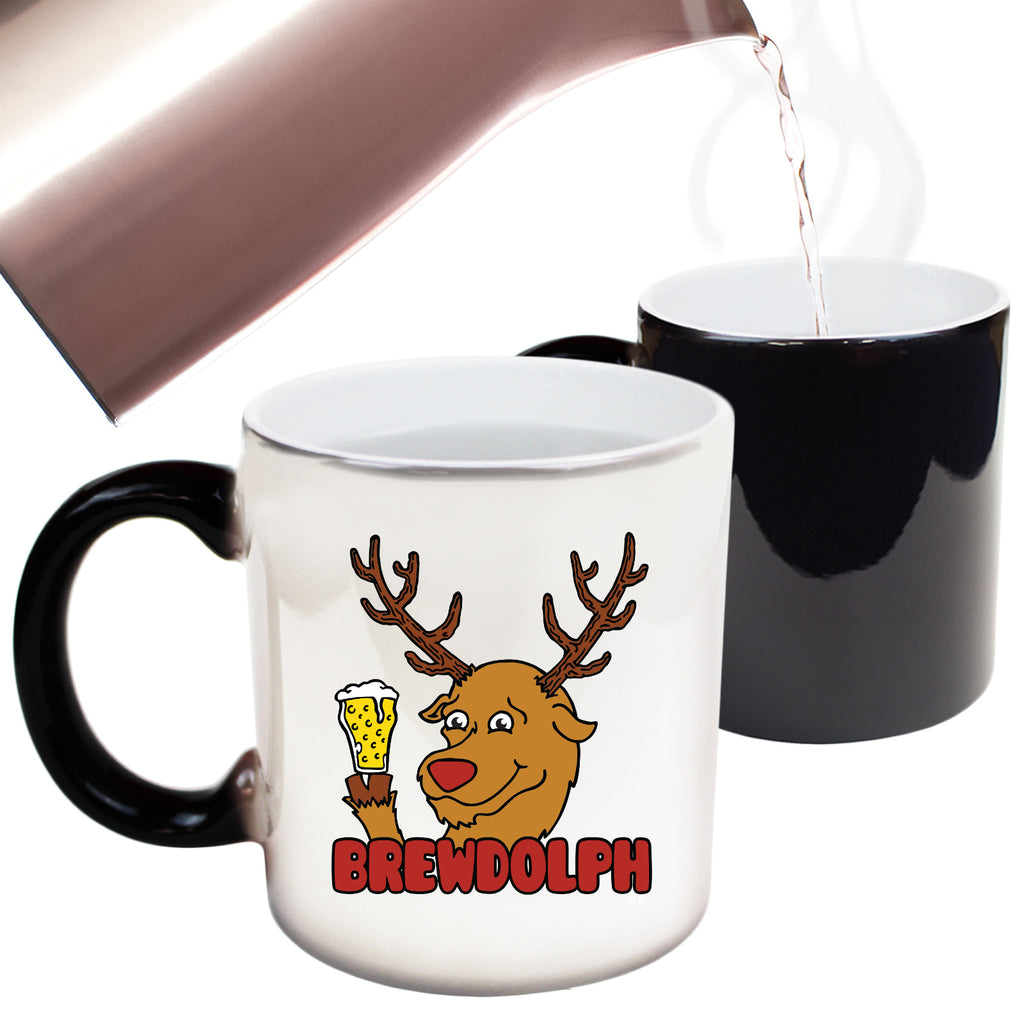 Brewdolph Christmas Beer - Funny Colour Changing Mug