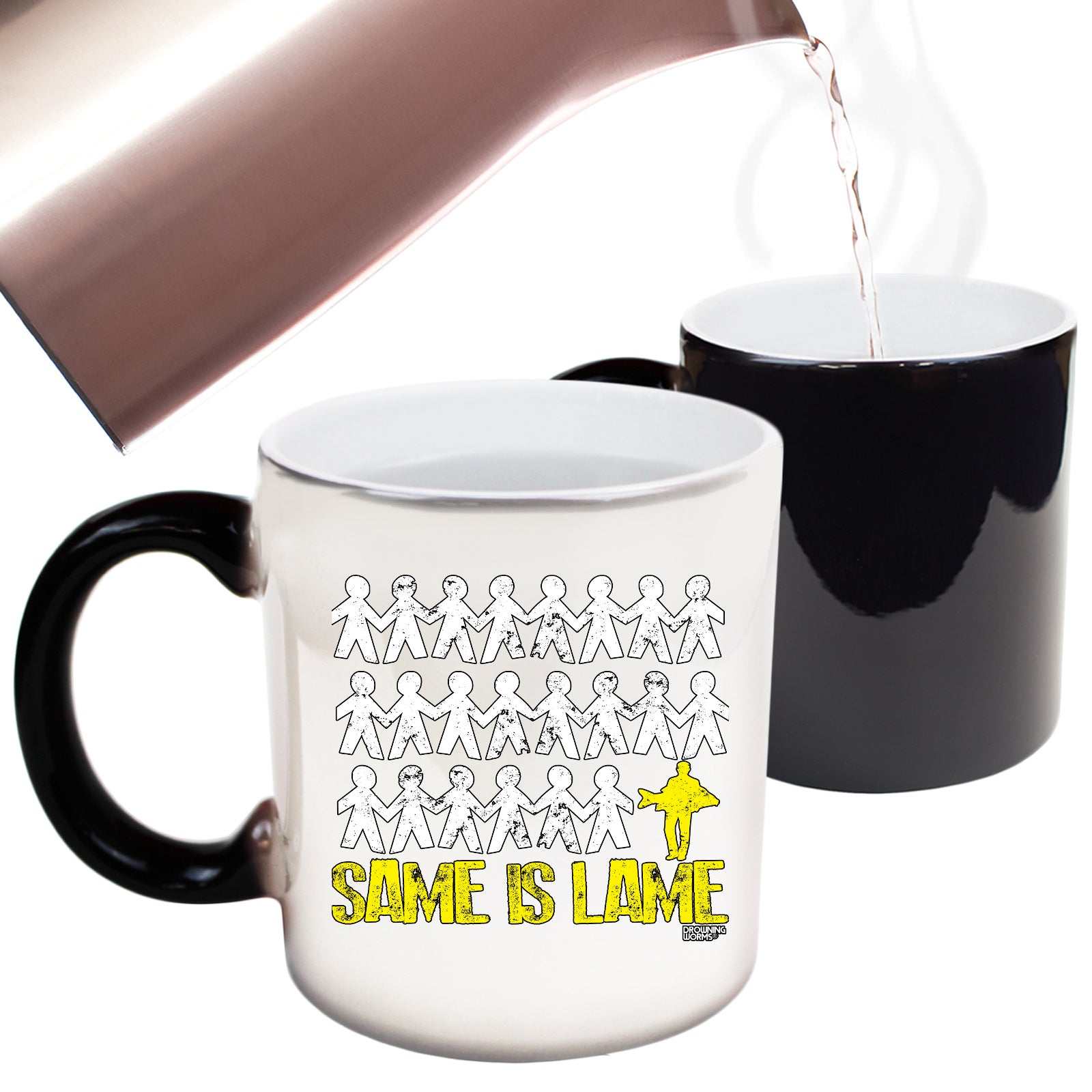 Dw Same Is Lame Carp Fish - Funny Colour Changing Mug