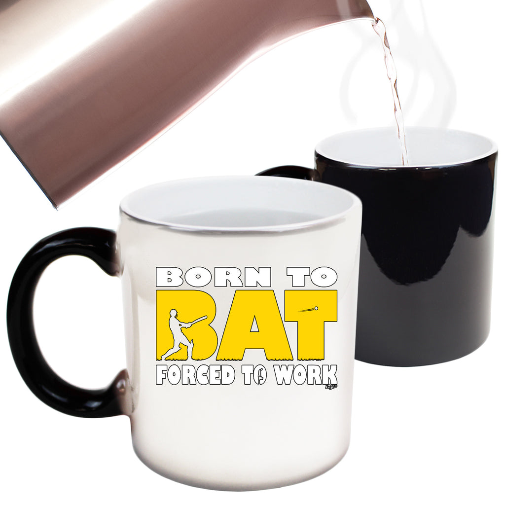 Born To Bat Cricket - Funny Colour Changing Mug Cup