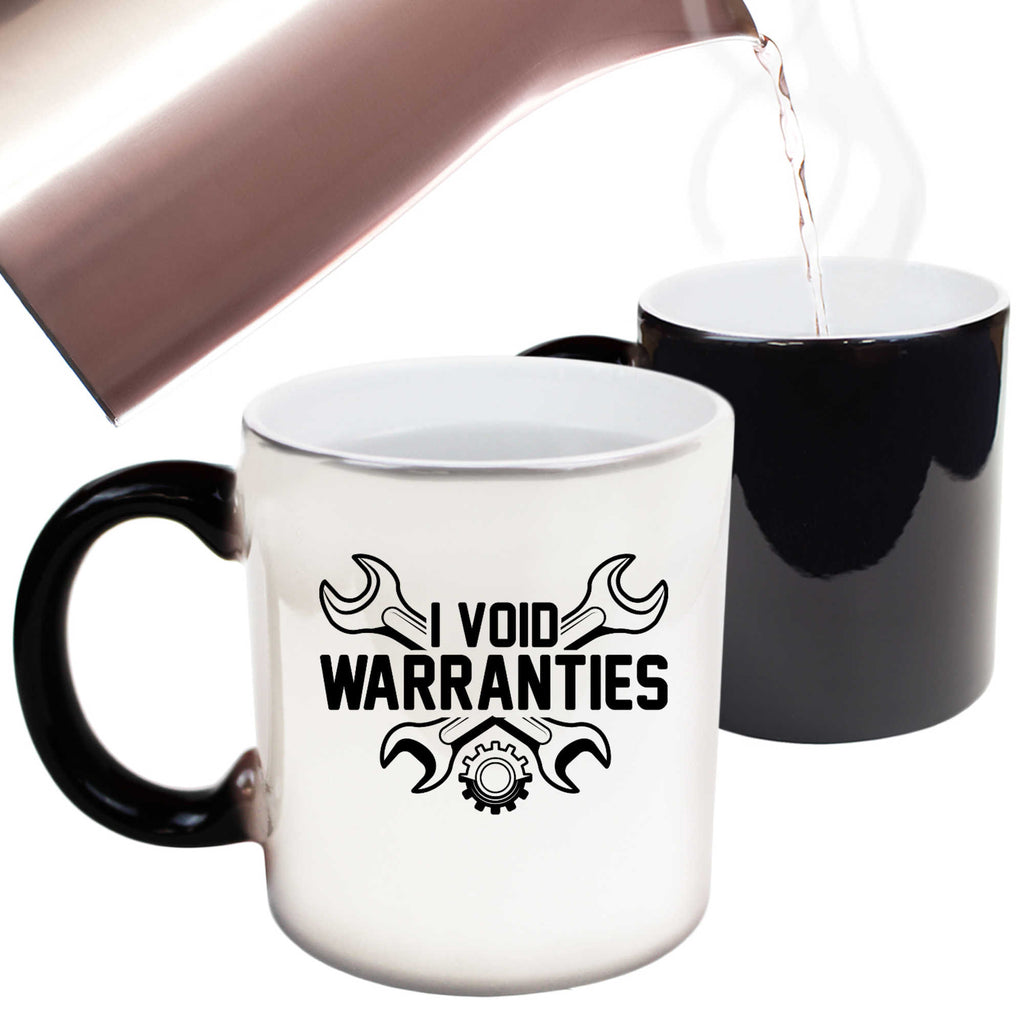 I Void Warranties Mechanic Engineer Garage Tinkerer - Funny Colour Changing Mug
