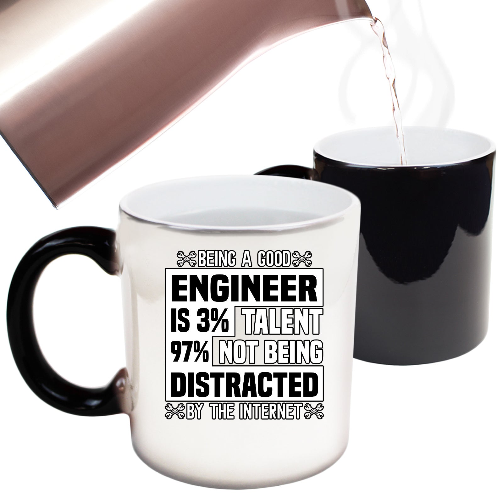 Being A Good Enginjeer Is 3 Talent 97 - Funny Colour Changing Mug