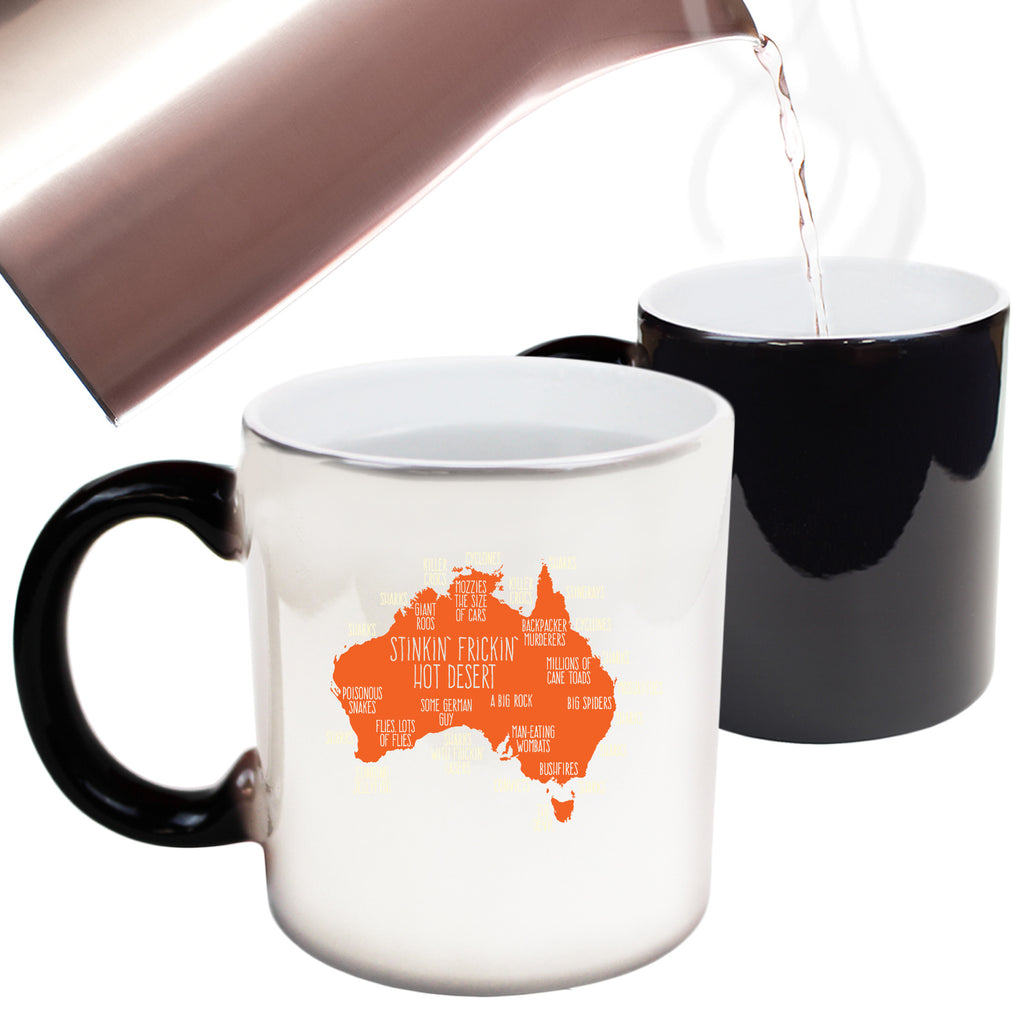 Australia Explained - Funny Colour Changing Mug Cup