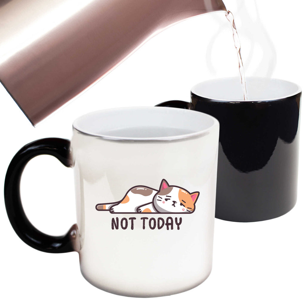 Not Today Sleeping Cat - Funny Colour Changing Mug