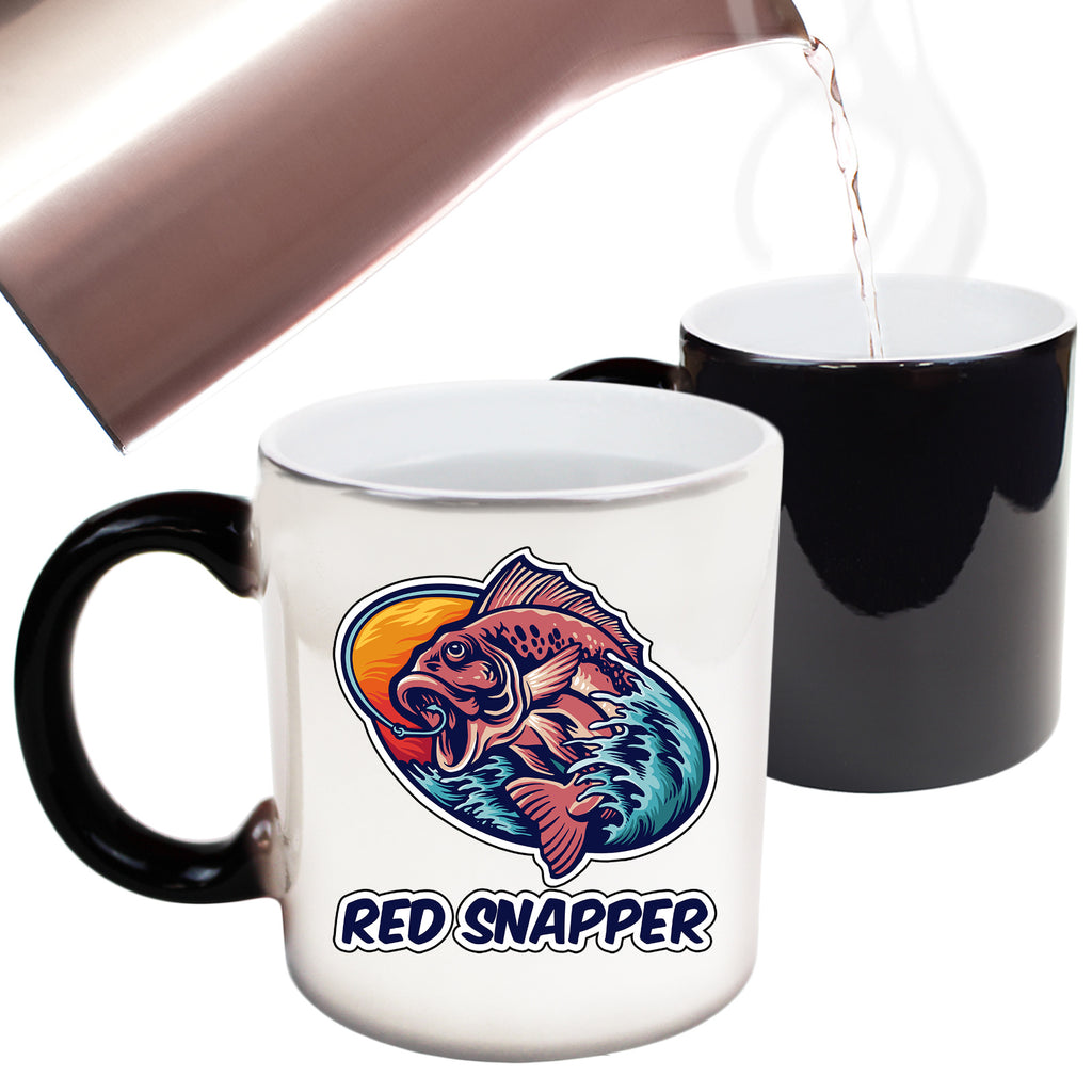 Red Snapper Fishing Angling Fish - Funny Colour Changing Mug