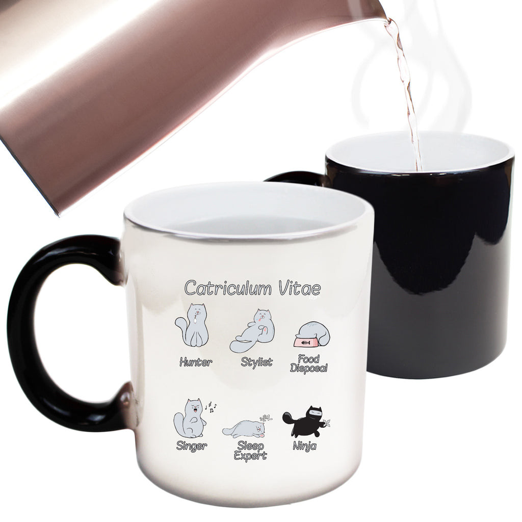 Catriculum Vitae Cat - Funny Colour Changing Mug Cup