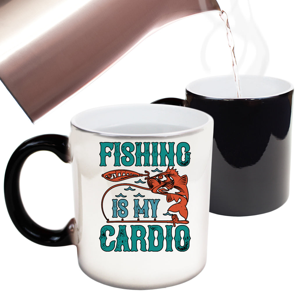 Fishing Is My Cardio - Funny Colour Changing Mug