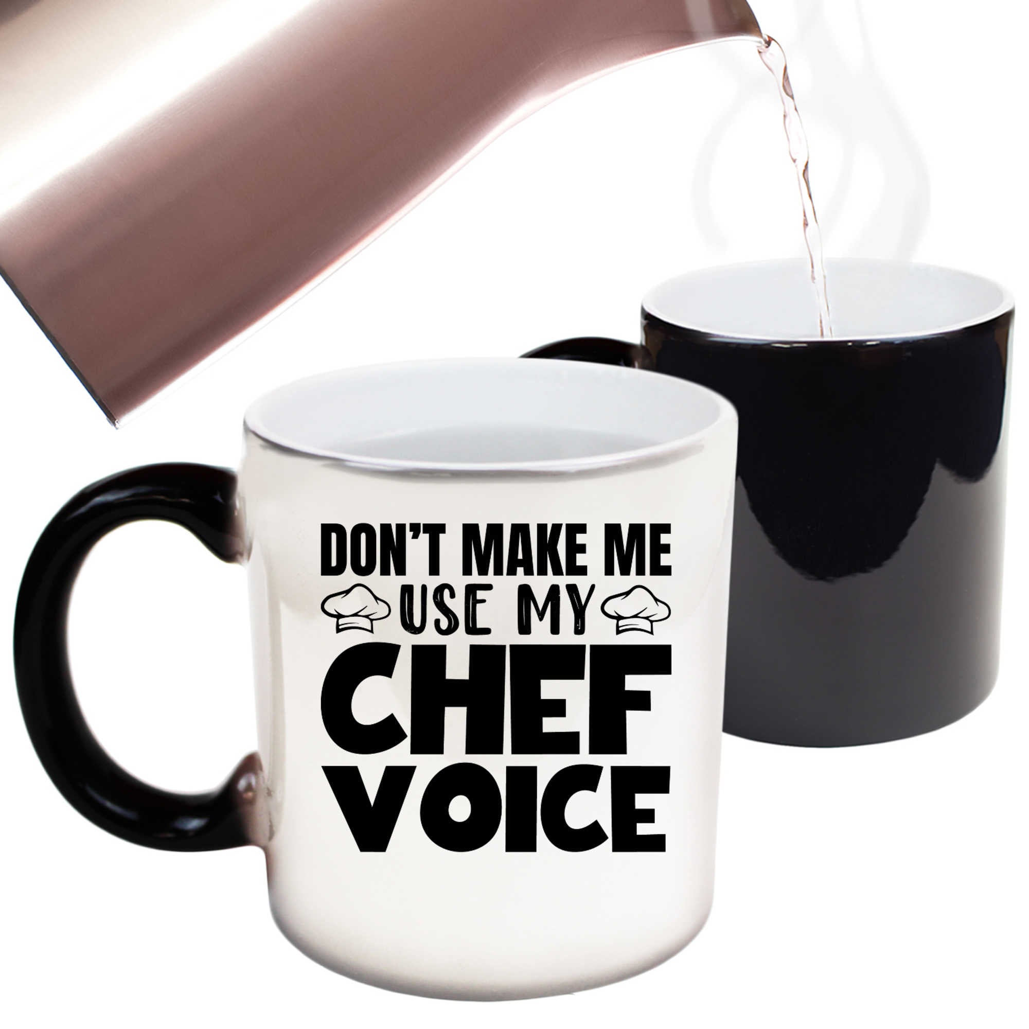 Dont Make Me Use My Chef Voice Cooking - Funny Colour Changing Mug