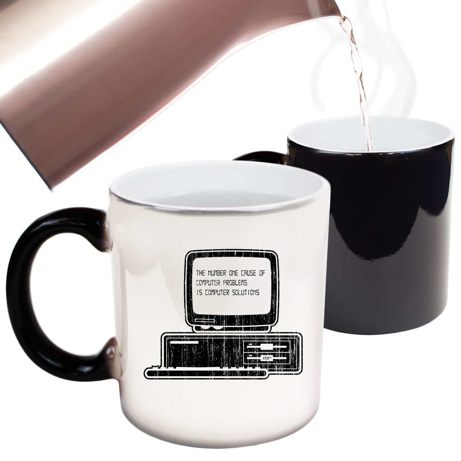 The Number One Cause Of Computer Problems - Funny Colour Changing Mug