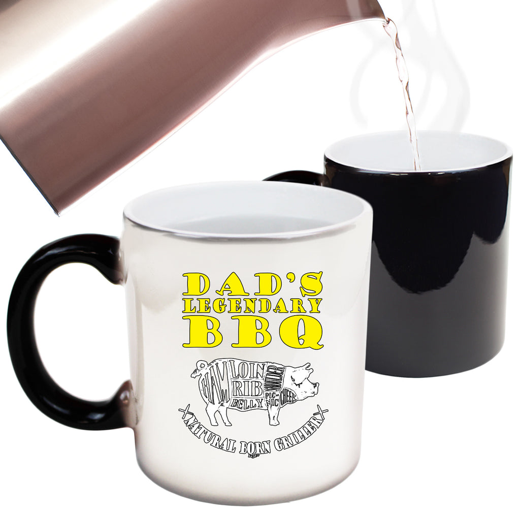 Dad Legendary Bbq Barbeque - Funny Colour Changing Mug Cup