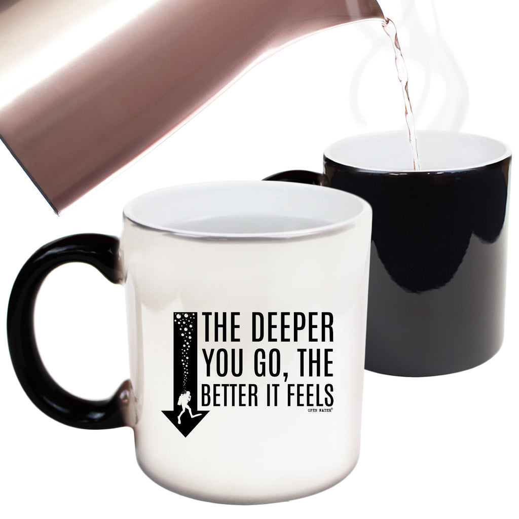Ow The Deeper Better Feels - Funny Colour Changing Mug
