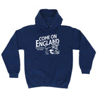Come On England Football - Funny Novelty Hoodies Hoodie - 123t Australia | Funny T-Shirts Mugs Novelty Gifts