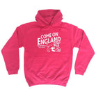Come On England Football - Funny Novelty Hoodies Hoodie - 123t Australia | Funny T-Shirts Mugs Novelty Gifts