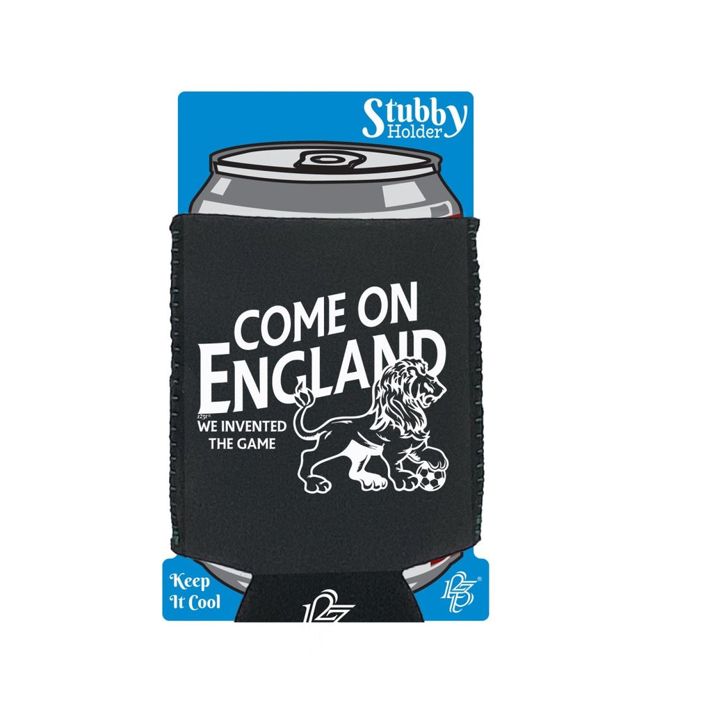 Come On England Football - Funny Novelty Stubby Holder With Base - 123t Australia | Funny T-Shirts Mugs Novelty Gifts