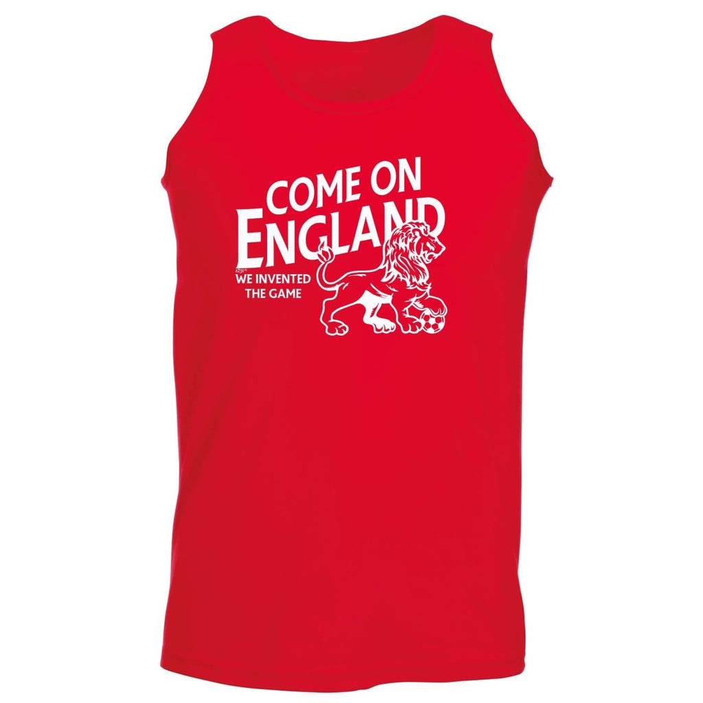 Come On England Football - Funny Novelty Vest Singlet Unisex Tank Top - 123t Australia | Funny T-Shirts Mugs Novelty Gifts