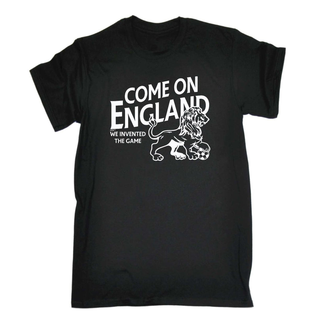 Come On England Football - Mens Funny Novelty T-Shirt Tshirts BLACK T Shirt - 123t Australia | Funny T-Shirts Mugs Novelty Gifts