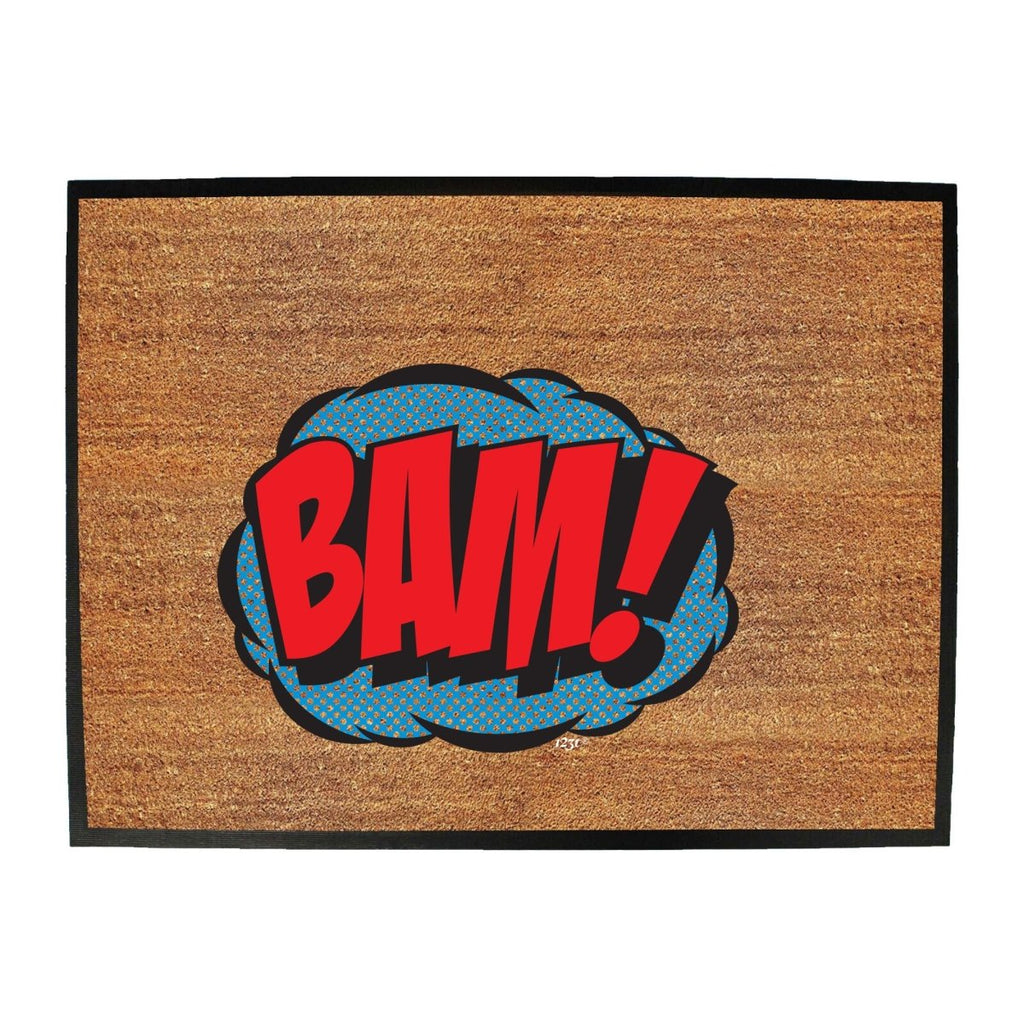 Comic Bam - Funny Novelty Doormat Man Cave Floor mat - 123t Australia | Funny T-Shirts Mugs Novelty Gifts