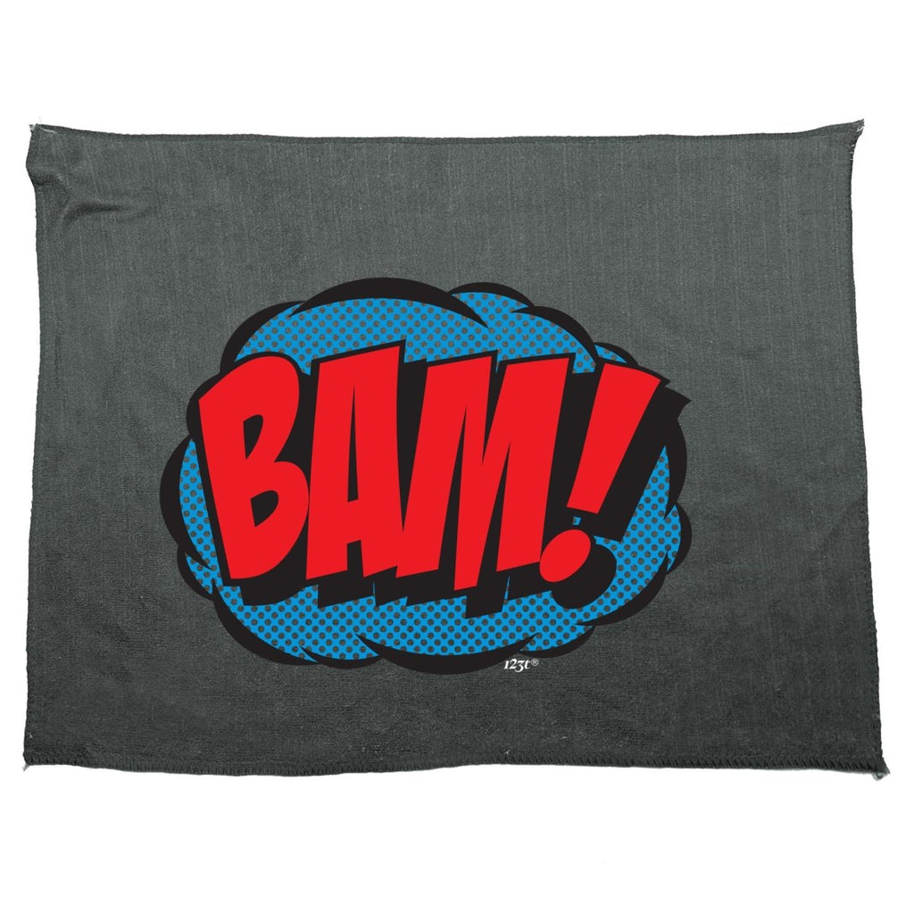 Comic Bam - Funny Novelty Soft Sport Microfiber Towel - 123t Australia | Funny T-Shirts Mugs Novelty Gifts