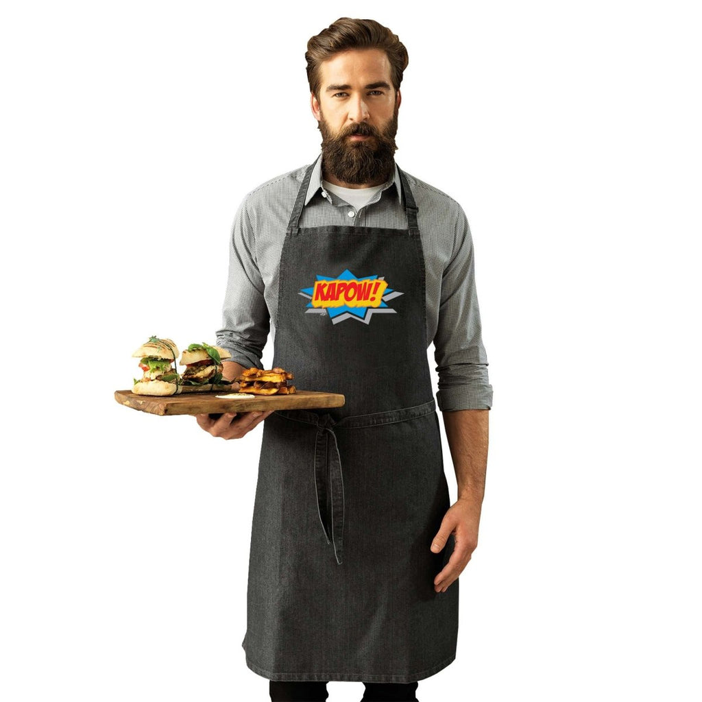 Comic Kapow - Funny Novelty Kitchen Adult Apron - 123t Australia | Funny T-Shirts Mugs Novelty Gifts