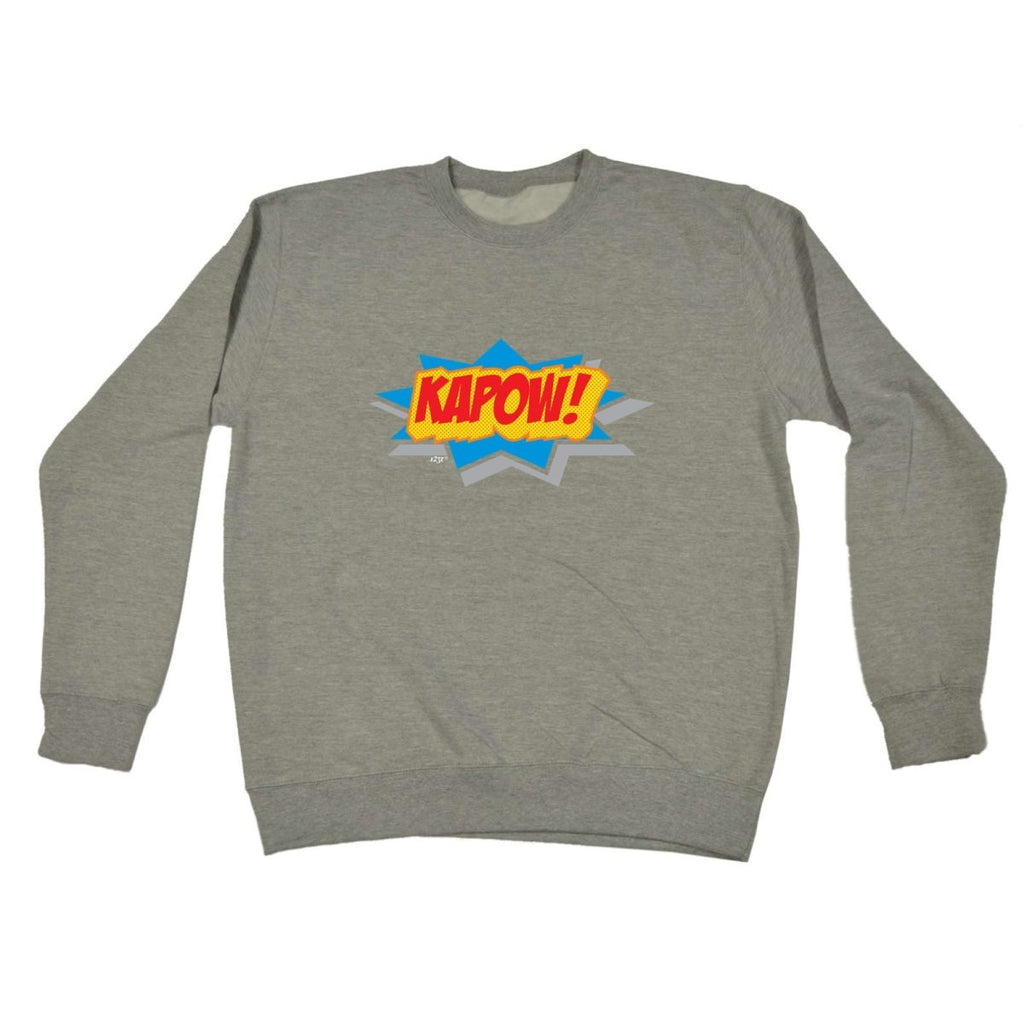 Comic Kapow - Funny Novelty Sweatshirt - 123t Australia | Funny T-Shirts Mugs Novelty Gifts