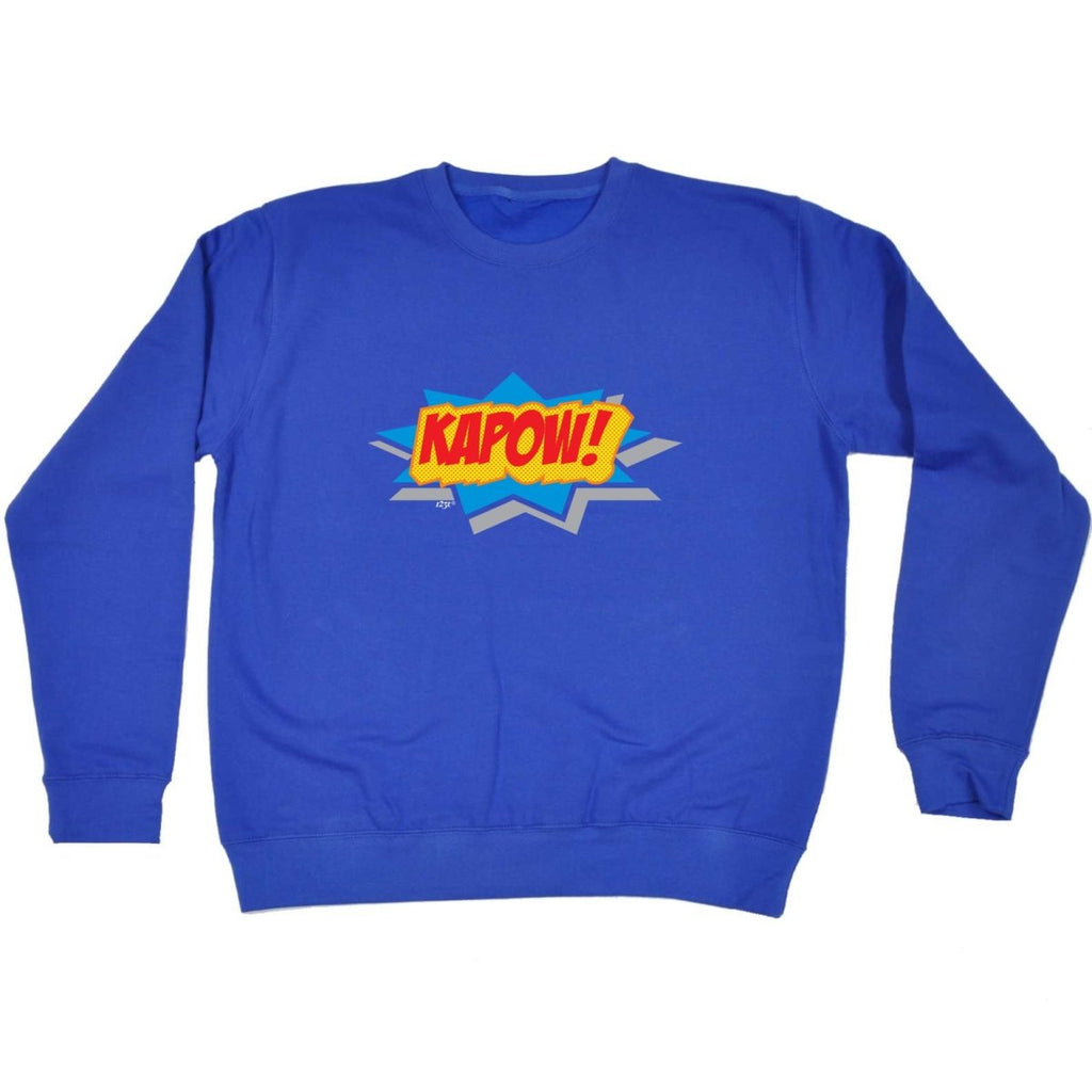 Comic Kapow - Funny Novelty Sweatshirt - 123t Australia | Funny T-Shirts Mugs Novelty Gifts