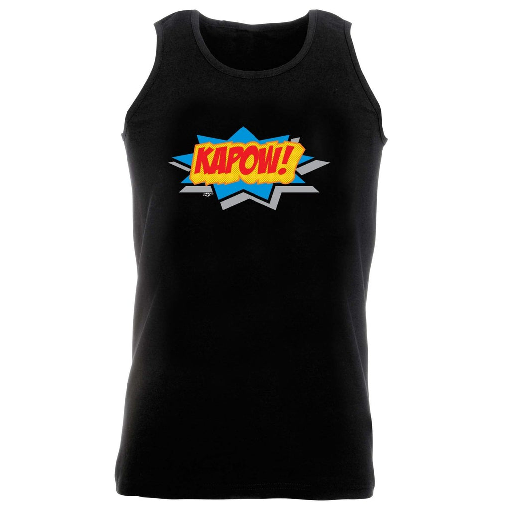 Comic Kapow - Funny Novelty Vest Singlet Unisex Tank Top - 123t Australia | Funny T-Shirts Mugs Novelty Gifts