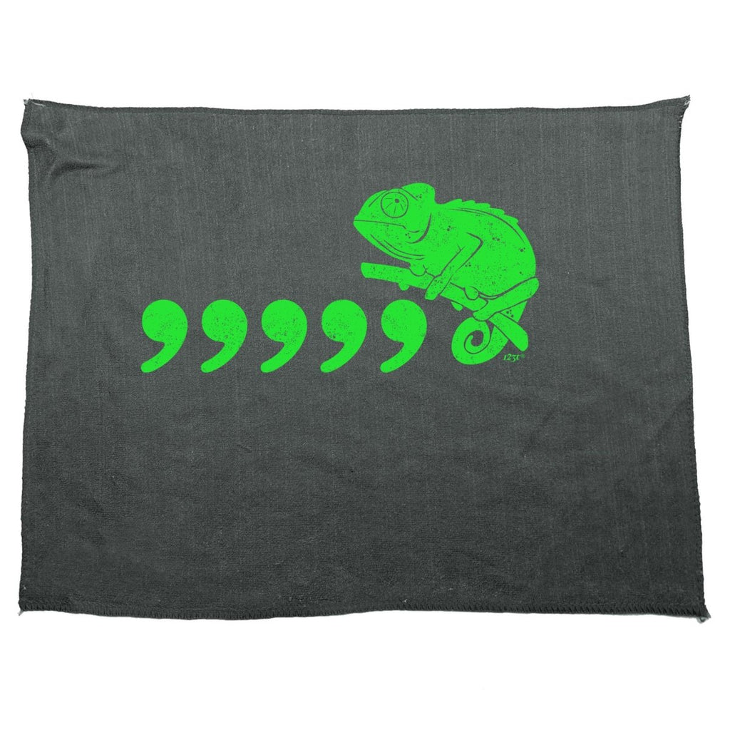 Comma Chameleon 80'S Retro - Funny Novelty Soft Sport Microfiber Towel - 123t Australia | Funny T-Shirts Mugs Novelty Gifts