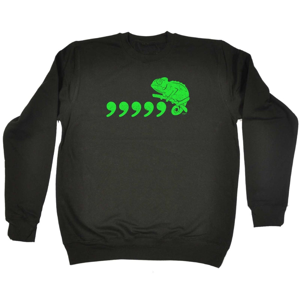 Comma Chameleon 80'S Retro - Funny Novelty Sweatshirt - 123t Australia | Funny T-Shirts Mugs Novelty Gifts