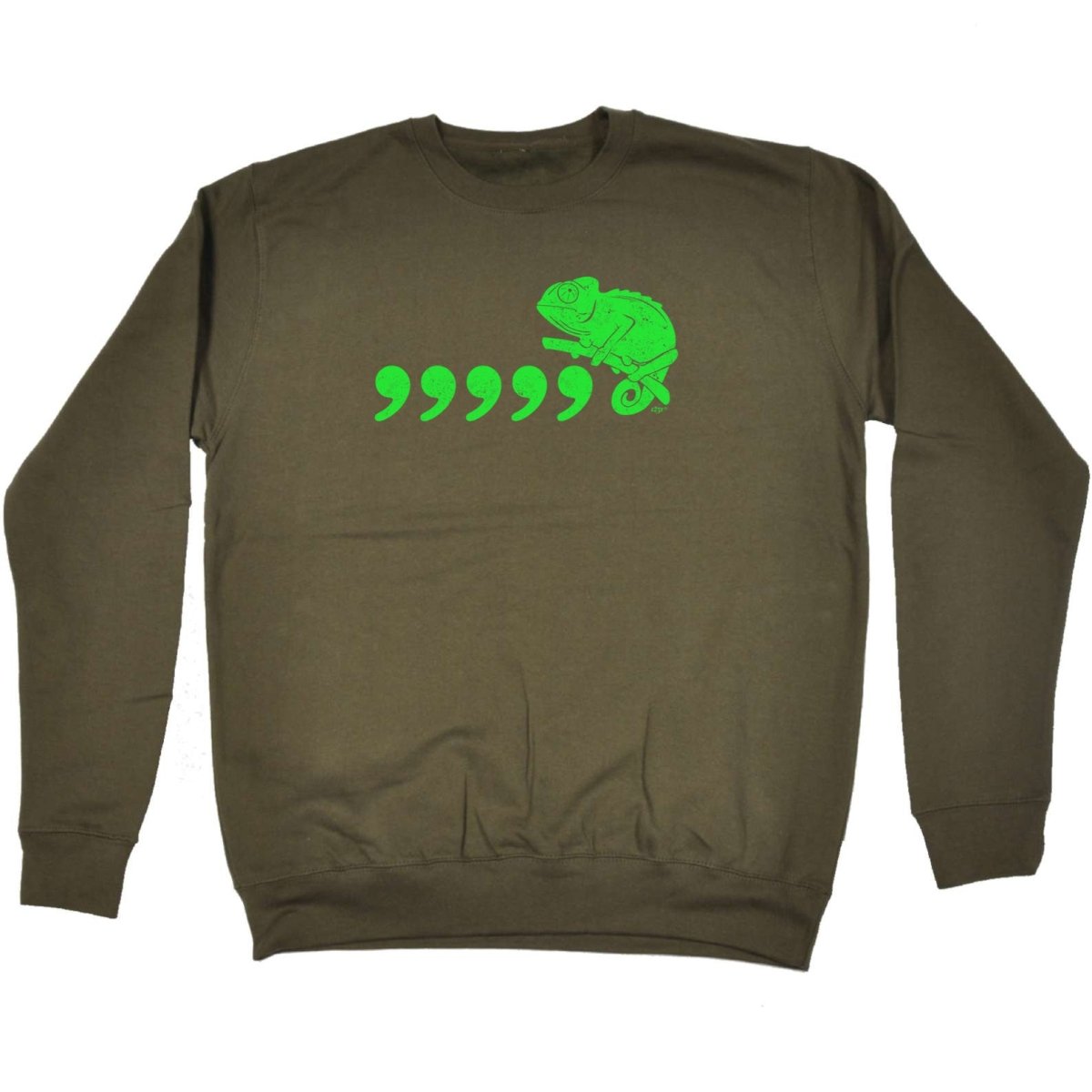 Comma Chameleon 80'S Retro - Funny Novelty Sweatshirt - 123t Australia | Funny T-Shirts Mugs Novelty Gifts