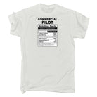 Commercial Pilot Nutrition Facts - Mens Funny T-Shirt Tshirts - 123t Australia | Funny T-Shirts Mugs Novelty Gifts