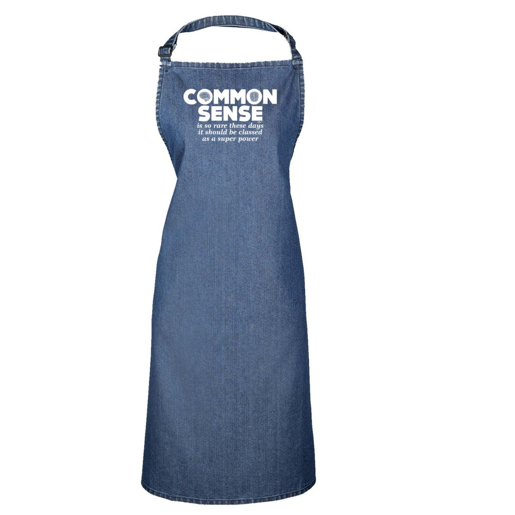 Common Sense Is So Rare - Funny Novelty Kitchen Adult Apron - 123t Australia | Funny T-Shirts Mugs Novelty Gifts