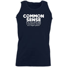 Common Sense Is So Rare - Funny Novelty Vest Singlet Unisex Tank Top - 123t Australia | Funny T-Shirts Mugs Novelty Gifts