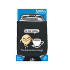 Complimentary Biscuit Coffee - Funny Novelty Stubby Holder With Base - 123t Australia | Funny T-Shirts Mugs Novelty Gifts