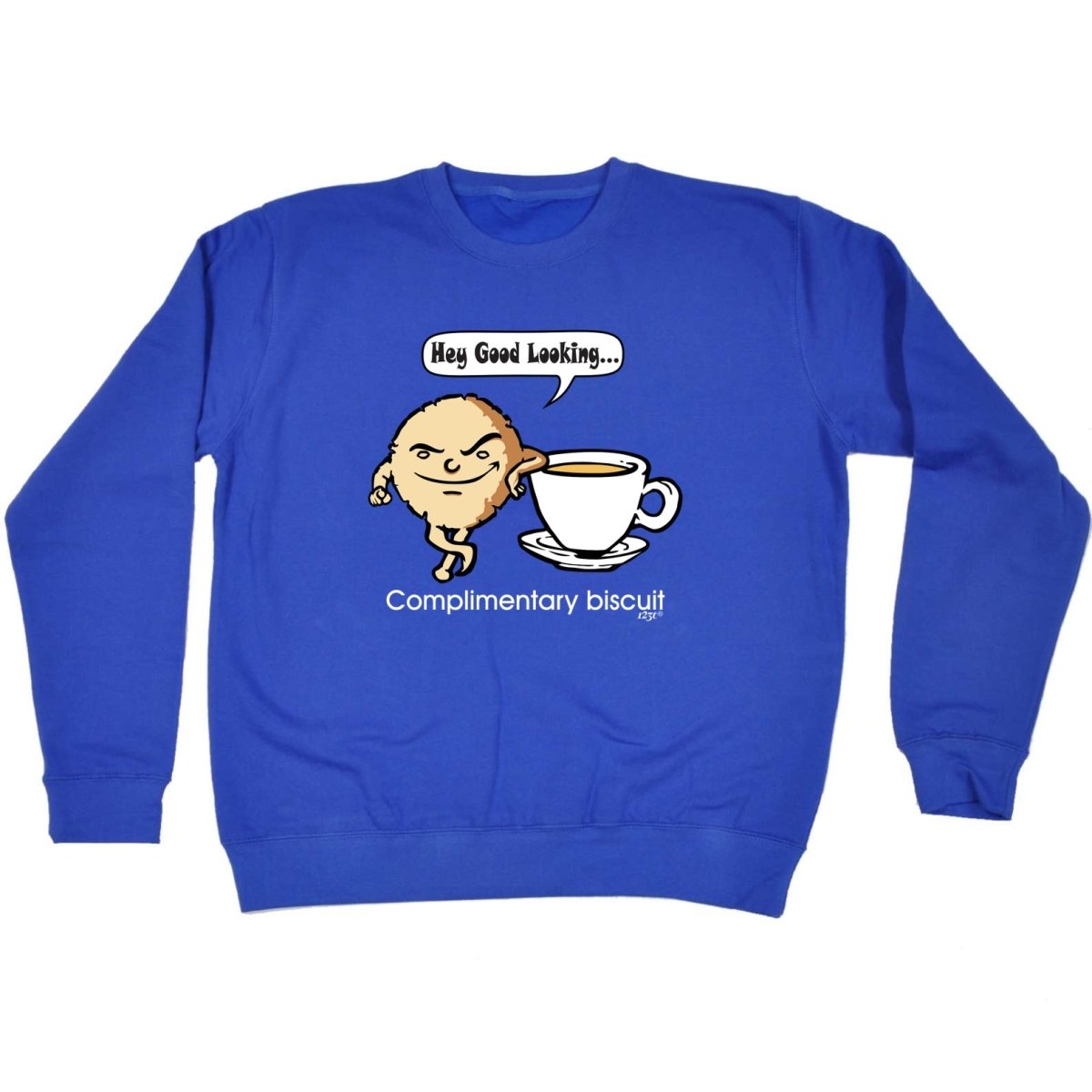 Complimentary Biscuit Coffee - Funny Novelty Sweatshirt - 123t Australia | Funny T-Shirts Mugs Novelty Gifts