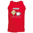 Complimentary Biscuit Coffee - Funny Novelty Vest Singlet Unisex Tank Top - 123t Australia | Funny T-Shirts Mugs Novelty Gifts