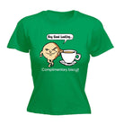 Complimentary Biscuit Coffee - Funny Novelty Womens T-Shirt T Shirt Tshirt - 123t Australia | Funny T-Shirts Mugs Novelty Gifts